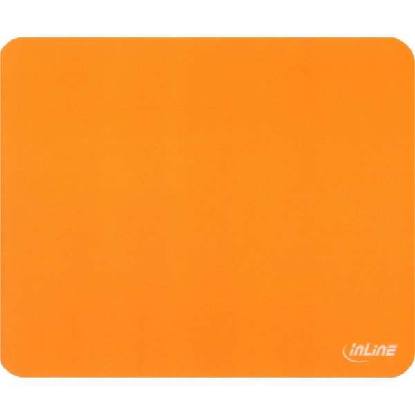 InLine® Maus-Pad antimikrobiell, ultradünn, orange, 220x180x0,4mm